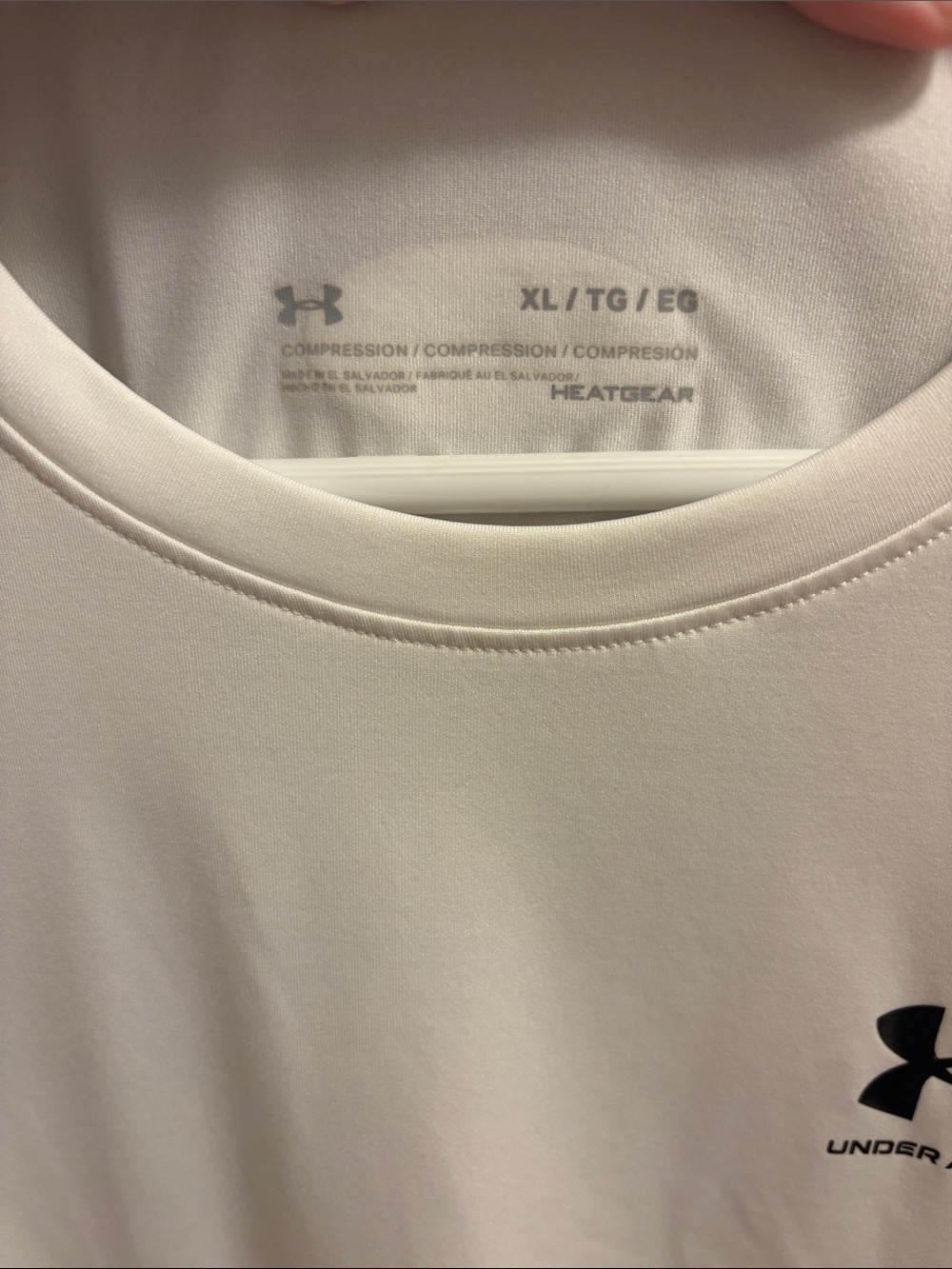Under Armour White Long Sleeve Performance Shirt - Picture 2 of 3